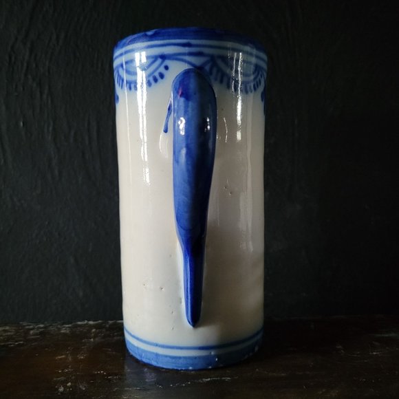 Hermano Bebe Que la Vida es Breve Mug, Life is Short, Blue & White Vtg Spanish - Picture 3 of 8